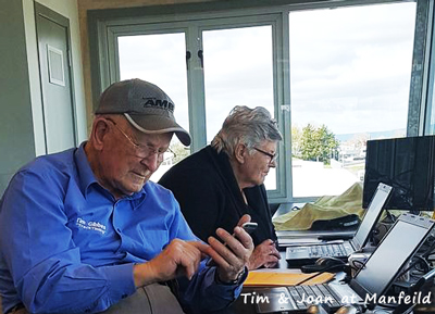 Tim and Joan at Manfeild track